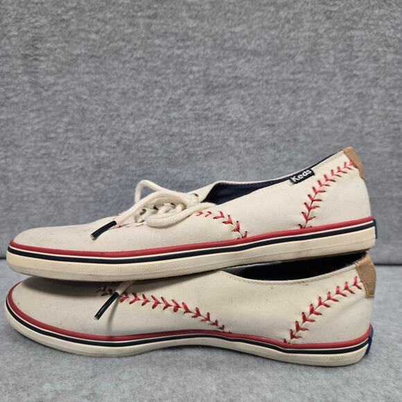Keds champion pennant baseball stitch MLB lace up sneakers size 6.5 - Picture 6 of 8